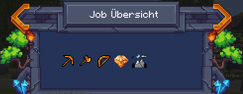 Berufe-Übersicht mit allen Job-Icons